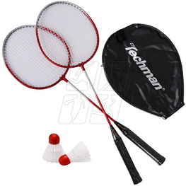 Badmintono rinkinys Techman B2010 – raketės, volanas ir tinklas