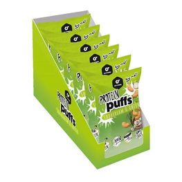 Baltyminiai traškučiai GoFitness Protein Puffs, 6 x 50 g dėžutė