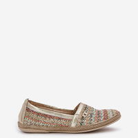 Elegantiškos odinės espadrilės su pynimu, daugiaspalvės Zazoo (BSB35720)