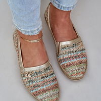 Elegantiškos odinės espadrilės su pynimu, daugiaspalvės Zazoo (BSB35720)