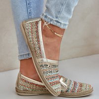 Elegantiškos odinės espadrilės su pynimu, daugiaspalvės Zazoo (BSB35720)