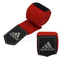 Bokso rankų bintai Adidas raudoni 5 cm x 2,5 m
