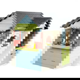 vaikų žaidimų namelis su virtuvėle