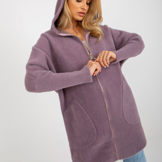 Paltas violetinės spalvos