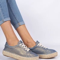 Mėlynos blizgios espadrilės Werkato (GRM31518)