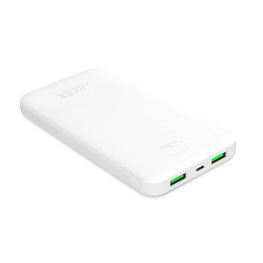 Išorinė baterija Puro 10000mAh, 12W, 2x USB-A, USB-C, balta