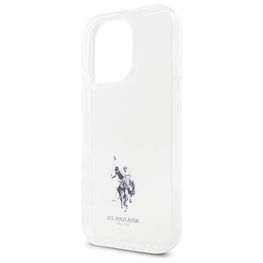 US Polo iPhone 15 Pro Max skaidrus dėklas su Double Horse logotipu
