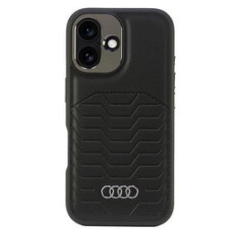 Audi dirbtinės odos MagSafe dėklas iPhone 16 Plus 6.7 , juodas