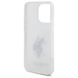 US Polo iPhone 15 Pro Max 6.7 baltas dėklas blizgus su logotipu