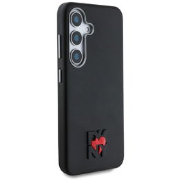 DKNY odinis Heart of NY“ dėklas Samsung Galaxy S25 – juodas