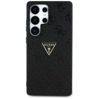 Telefono dėklas Samsung S25 Ultra juodas su logotipu Guess