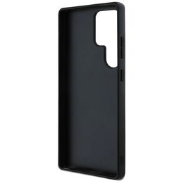 Telefono dėklas Samsung S25 Ultra juodas su logotipu Guess