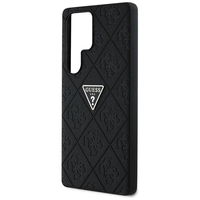 Telefono dėklas Samsung S25 Ultra juodas su logotipu Guess