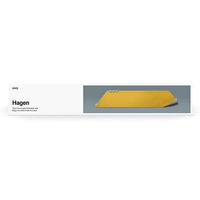 Magnetinis dvipusis stalo padėklas Uniq Hagen, geltonas/pilkas
