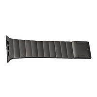 Puro TITAN nerūdijančio plieno Apple Watch apyrankė 42-49 mm juoda