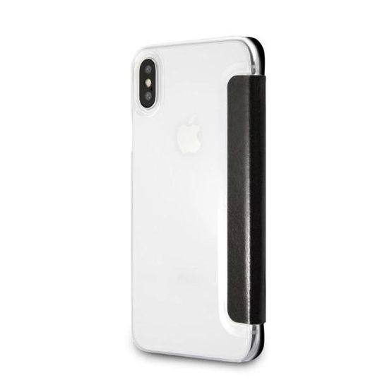 Karl Lagerfeld blizgus juodas iPhone X/Xs dėklas