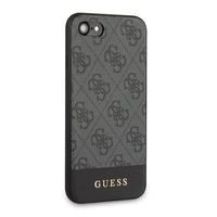 Guess 4G dryžuotas dėklas iPhone 7/8/SE (2020/2022) – pilkas