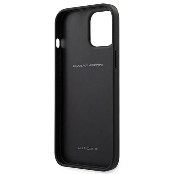 Ferrari perforuotas dėklas iPhone 12 Pro Max (6.7 ) – raudonas