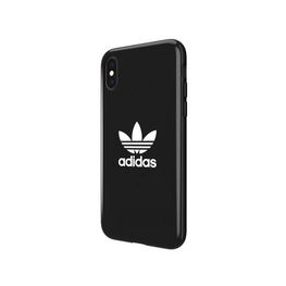Adidas juodas telefono dėklas iPhone X/XS – Trefoil dizainas