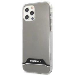 AMG juodas ir baltas elektroplokštės dėklas iPhone 12 / 12 Pro – skaidrus