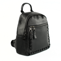 Odinė juoda kelioninė savaitgalinė rankinė Solier SL39 Astrin (MRL57897)