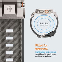 Spigen DuraPro Armor“ dirželis Apple Watch“ 44 / 45 / 46 / 49 mm laikrodžiams - pilkas