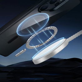 ESR Classic Hybrid HaloLock MagSafe dėklas, skirtas Samsung Galaxy S25 Ultra - skaidrus juodas.