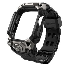 Supcase Unicorn Beetle Ore“ dėklas, skirtas Apple Watch Ultra 1/2“ (49 mm), juodos spalvos.