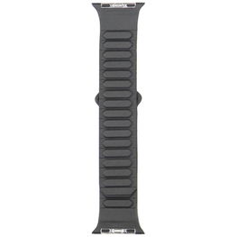 Audi logotipu puošta sintetinės odos magnetinė dirželio juosta Apple Watch 40/41/42 mm – juoda