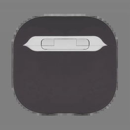 Silikoninis Decoded“ dėklas AirPods 4“ ausinėms – grafito spalvos