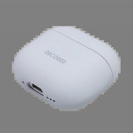 Silikoninis Decoded“ dėklas AirPods 4“ ausinėms – mėlynas