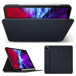 Prestige dėklas su Apple Pencil laikikliu iPad Pro 11, iPad Air 10.9 – tamsiai mėlynas