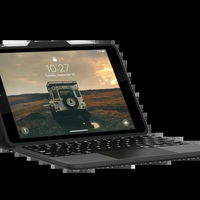 UAG Bluetooth klaviatūros dėklas su jutikliniu kilimėliu ir pieštuko laikikliu iPad 10.2 – juodas