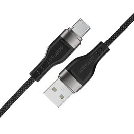 Acefast C11-04 USB-A į USB-C 3A kabelis 1,2 m, magnetinis, juodas