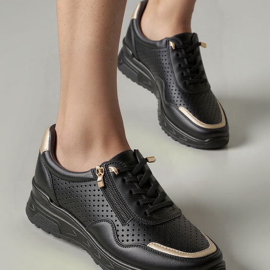 Moteriški sportbačiai AVERIA BLACK – elegancija ir kasdienis komfortas (PBP41508)