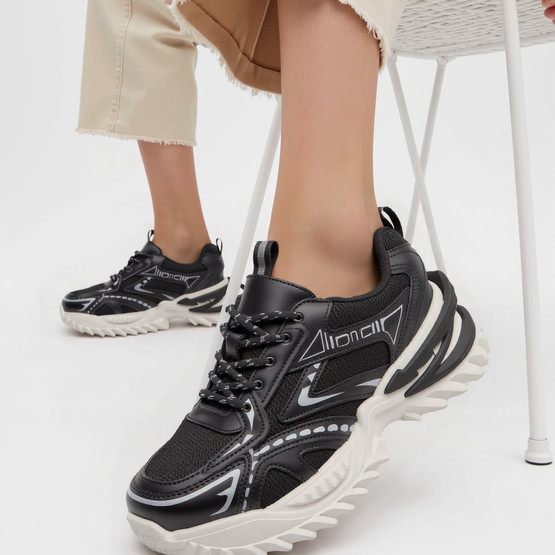 Moteriški juodi sportiniai bateliai STORM X (PBP41517)
