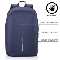 Kuprinė nuo vagysčių XD Design Bobby Soft mėlyna (SW1420956)