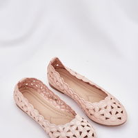Kids' Cutout Glitter Ballerinas Pink Zindira