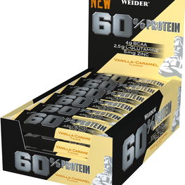 Baltyminis batonėlis Weider 60% (24 x 45 g)