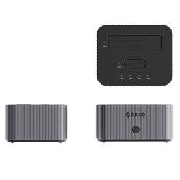 HDD ir SSD doko stotis su klonavimo funkcija – pilka