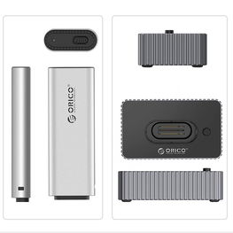 Dokavimo stotis M.2 NVMe/SATA diskams – pilka