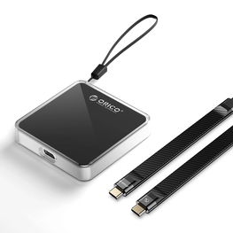 Išorinis M.2 NVMe SSD dėklas USB-C 3.2 magnetinis – juodas