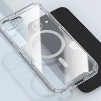 iPhone 16e permatomas magnetinis dėklas Nillkin Nature Pro