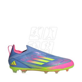 Futbolo bateliai vaikams mėlyni be raištelių adidas F50 Elite FG