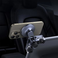 Telefono laikiklis automobiliui su magnetu pilkas
