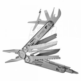 Multitool įrankis su 14 funkcijų ir dėklu ant diržo
