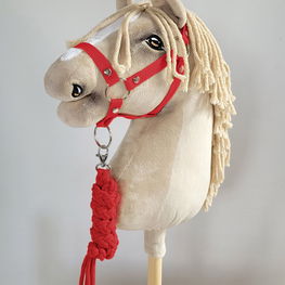 Hobby Horse pavadėlis ir kantaras, raudonas