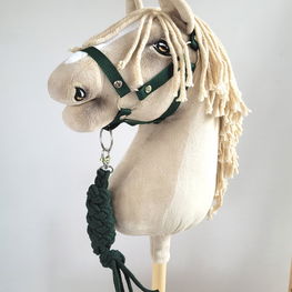 Hobby Horse kantaras ir pavadys, žalia spalva