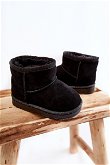 Šilti vaikiški žieminiai batai juodos spalvos