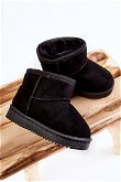 Šilti vaikiški žieminiai batai juodos spalvos